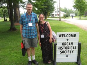 Rhonda and an organist friend at the Organ Historical Society convention in Vermont.