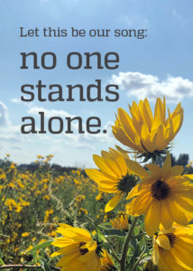 Juneteenth graphic | no one stands alone